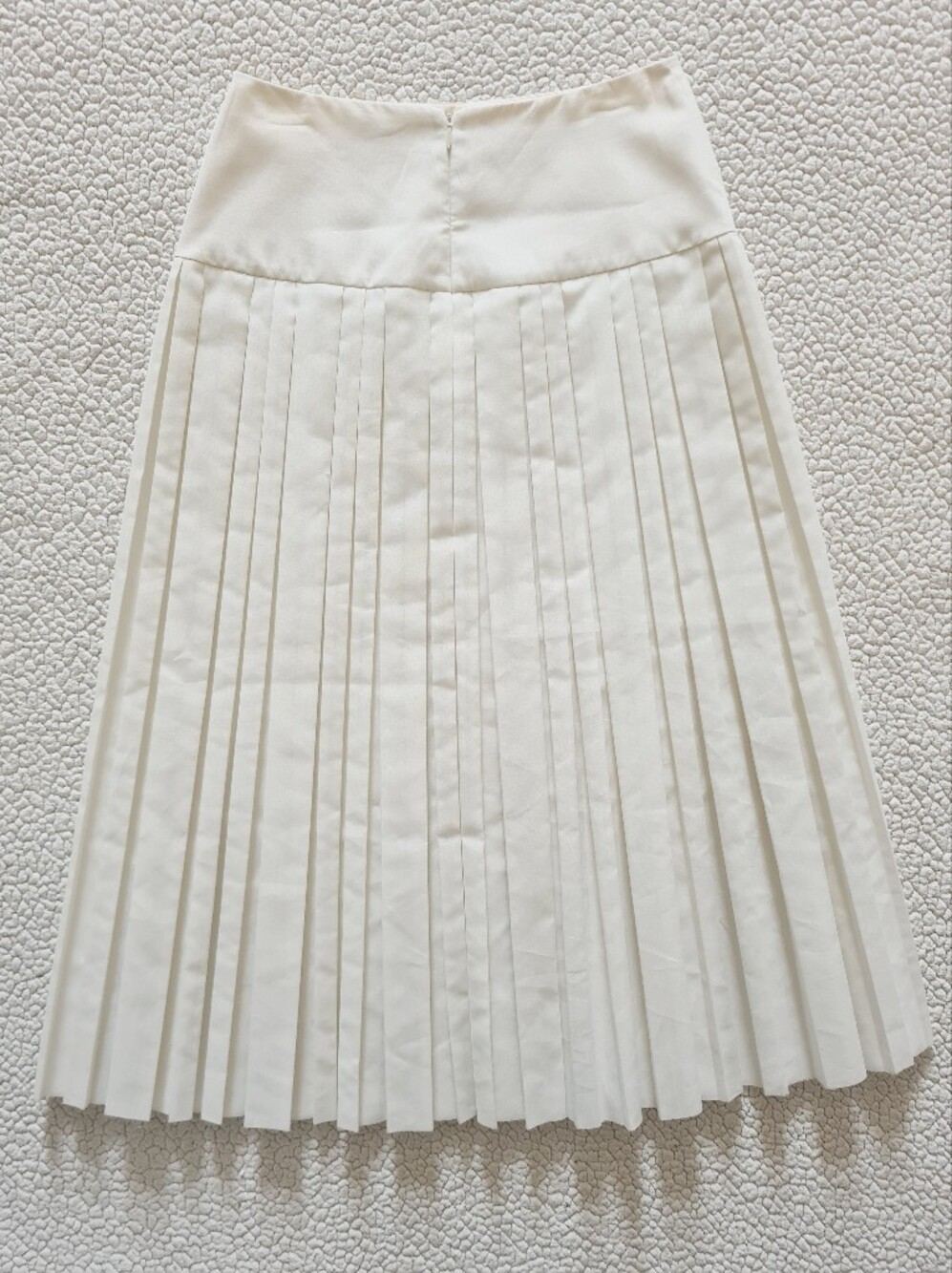 THE ROW Magdita Extended Waistband Pleated Midi Skirt In Ivory US 8 Org $1,470 - Picture 9 of 14